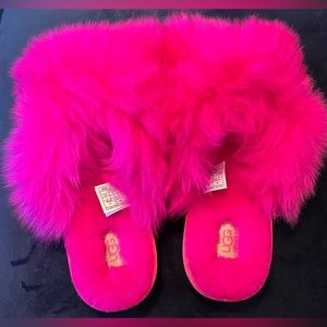 UGG Fuzzalicious Slipper| Fuschia|NWOT